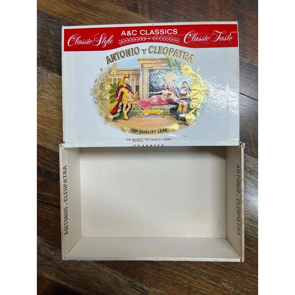 Vintage Antonio y Cleopatra 50 Classics Empty Cigar Box FreshLocLabel Tobacciana